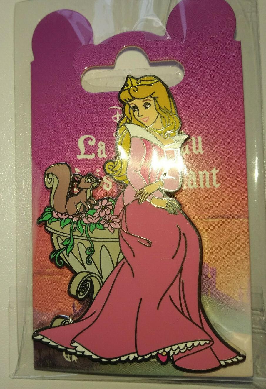 Sleeping Beauty Aurora with Squirrel Dlp Dlrp Disney Land Paris Feb 2022 Pin