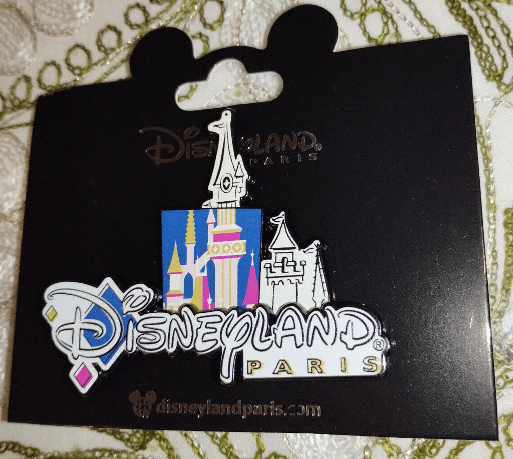 Sleeping Beauty Castle - Pink and Blue - Logo Disney Paris Dlrp Dlp Nov 2024 Pin