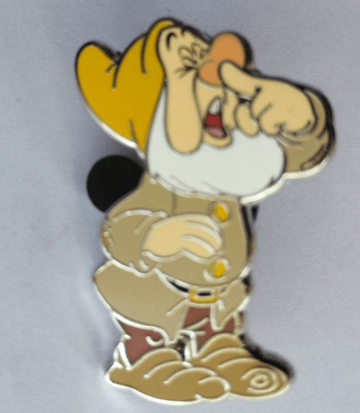 Sneezy Holding his Nose Cast Lanyard series Disney Land Paris Dlp May 2025 Pin