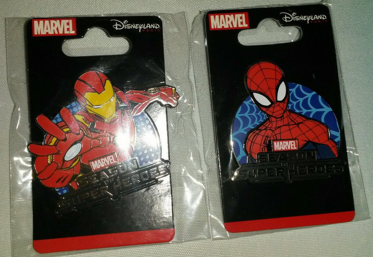 Spiderman Iron man Marvel Avengers S O S H Disney Land Paris Dlrp Dlp 2020 Pins
