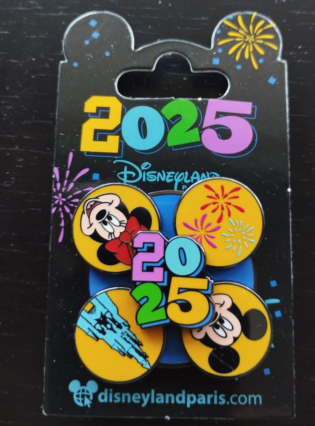 Spinner Mickey Minnie Castle Disney Land Paris Dlp January 2025 Celebration Pin