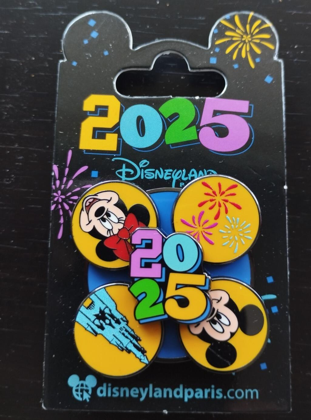 Spinner Mickey Minnie Castle Disney Land Paris Dlp January 2025 Celebration Pin