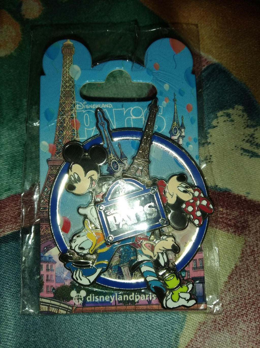 Spinner Paris VII Mickey Minnie Goofy Donald Eiffel Disney Dlrp Dlp 2018 Pin