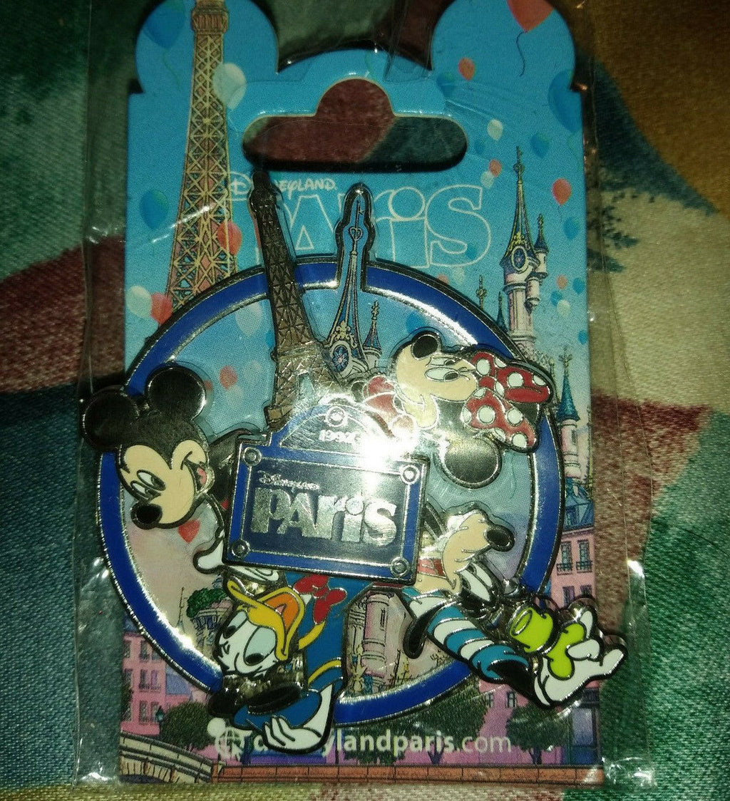 Spinner Paris VII Mickey Minnie Goofy Donald Eiffel Disney Dlrp Dlp 2018 Pin