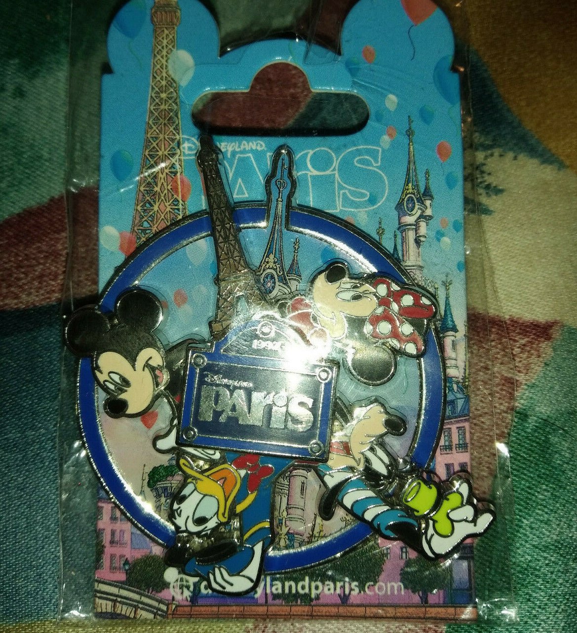 Spinner Paris VII Mickey Minnie Goofy Donald Eiffel Disney Dlrp Dlp 2018 Pin