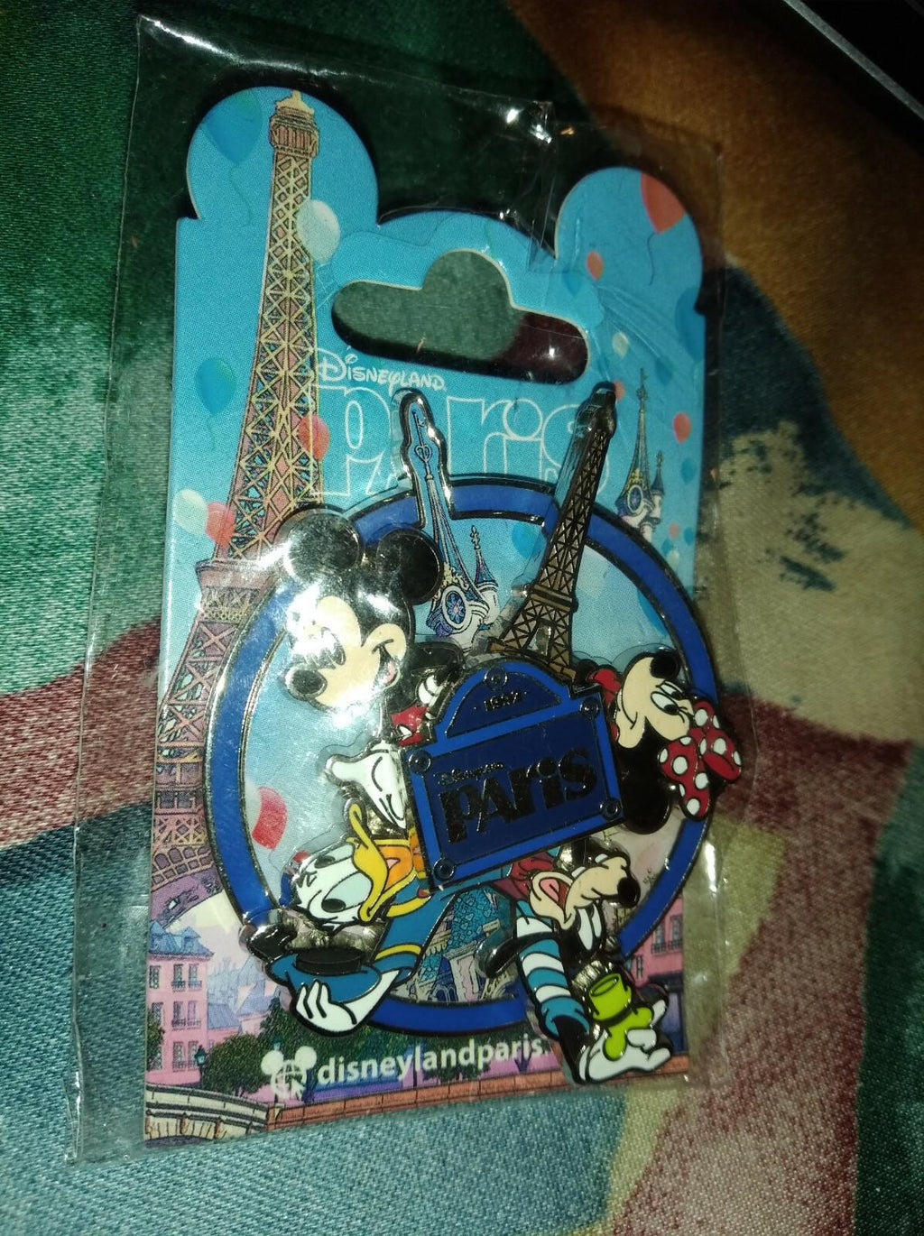 Spinner Paris VII Mickey Minnie Goofy Donald Eiffel Disney Dlrp Dlp 2018 Pin