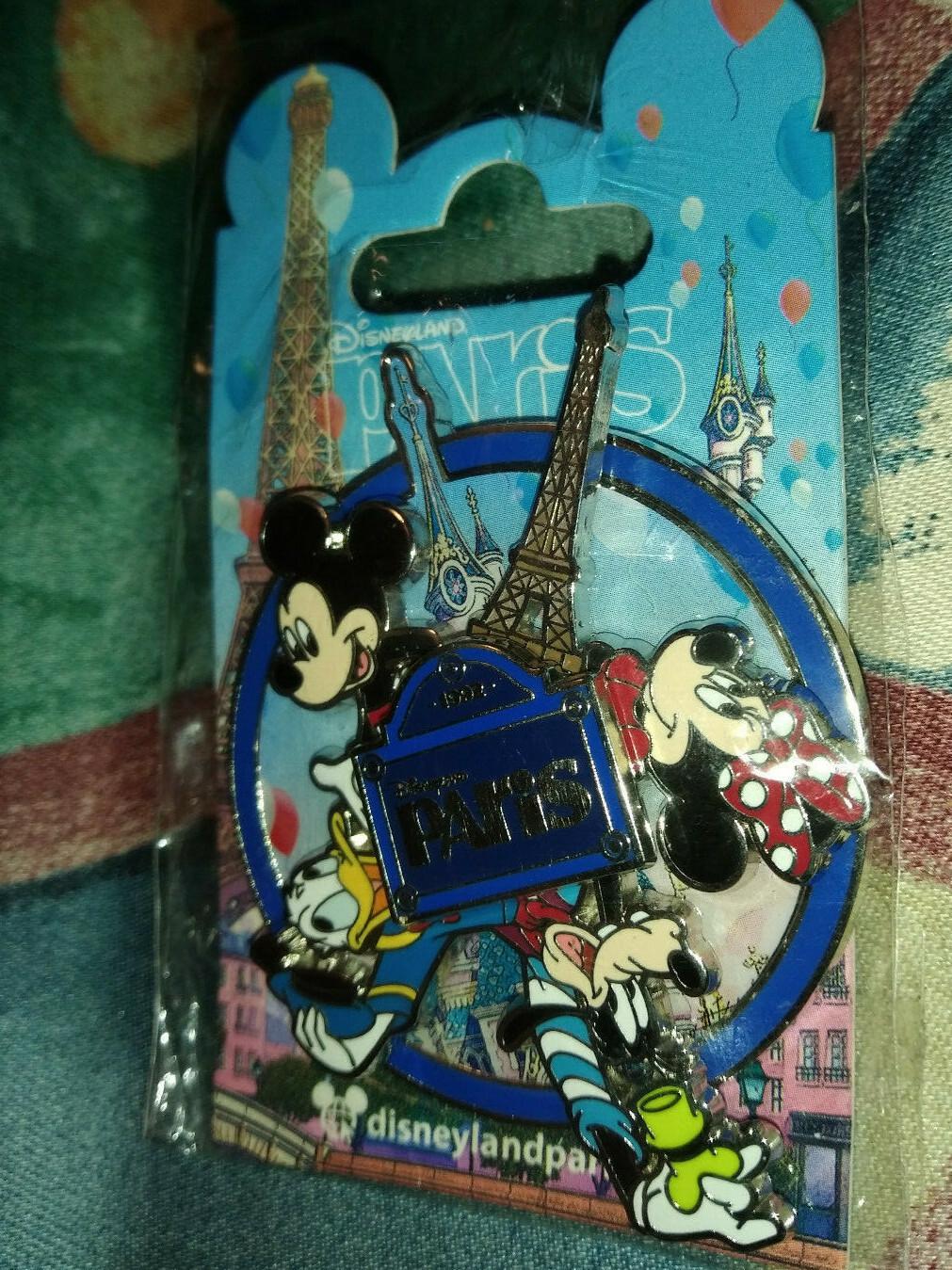 Spinner Paris VII Mickey Minnie Goofy Donald Eiffel Disney Dlrp Dlp 2018 Pin