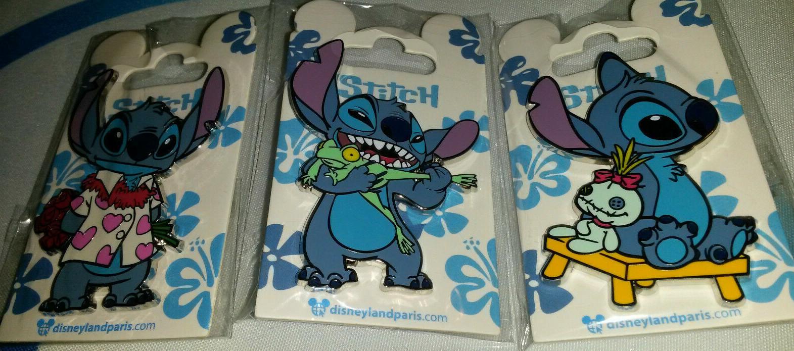 Stitch and Scrump sitting on a bench Disney Land Paris Dlrp Dlp 2021 August Pin