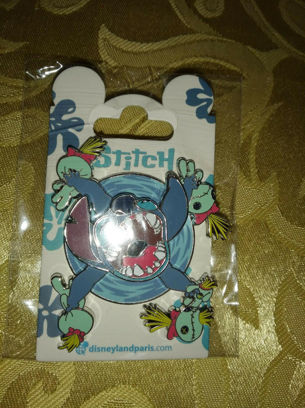 Stitch and Scrump - Spinner Disney Land Paris Dlrp Dlp March 2022 Spinner 3D Pin