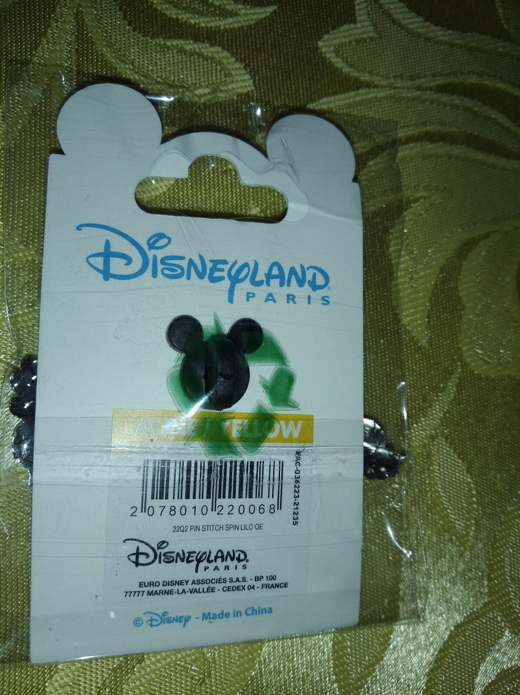 Stitch and Scrump - Spinner Disney Land Paris Dlrp Dlp March 2022 Spinner 3D Pin