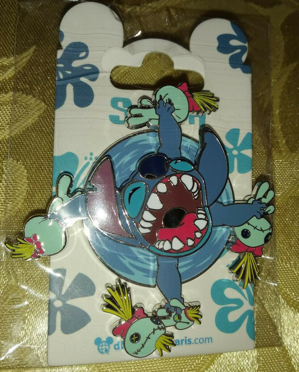 Stitch and Scrump - Spinner Disney Land Paris Dlrp Dlp March 2022 Spinner 3D Pin