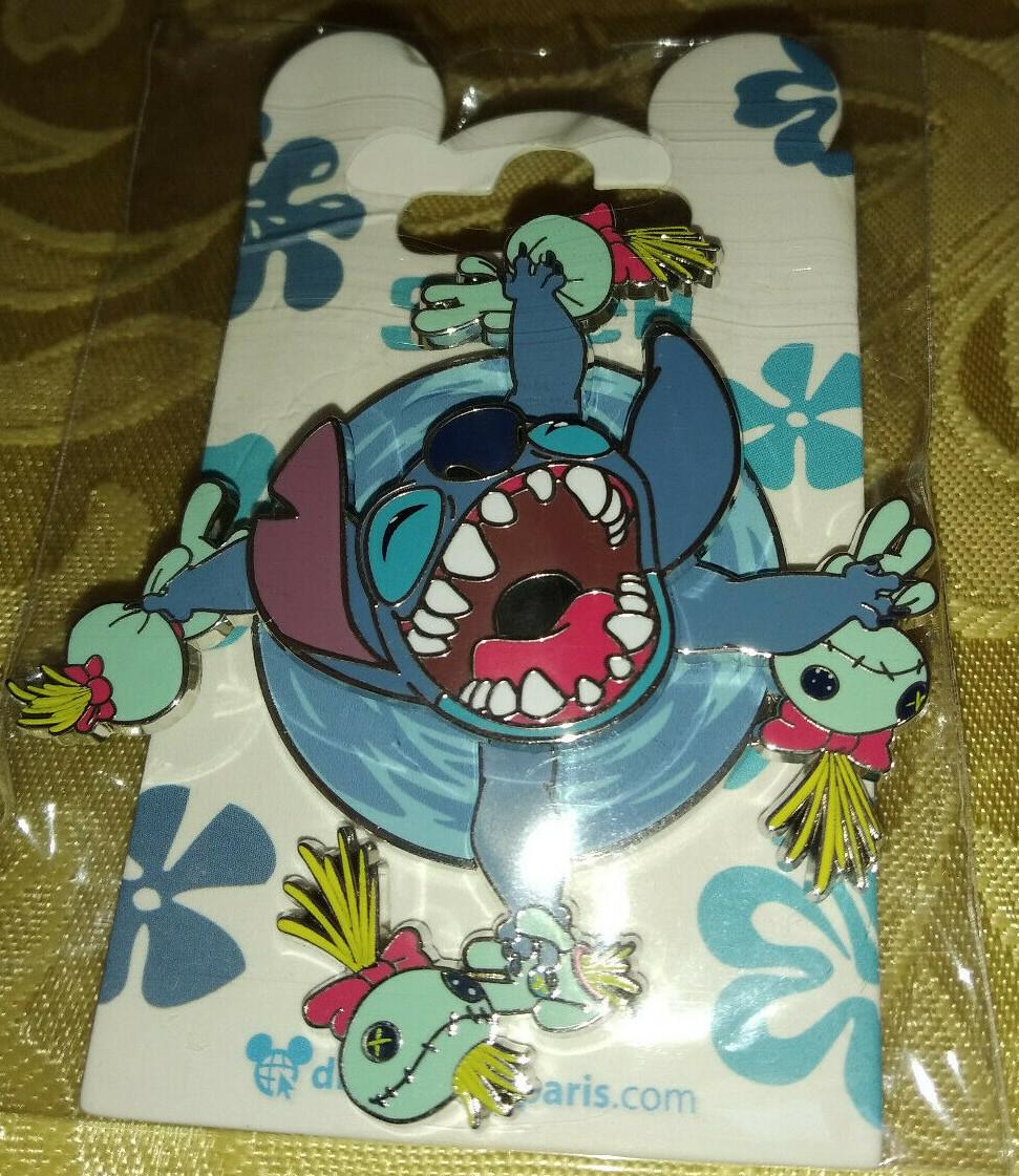 Stitch and Scrump - Spinner Disney Land Paris Dlrp Dlp March 2022 Spinner 3D Pin