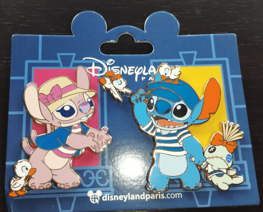 Stitch Angel Scrump Ducklings Set de Paris Disney Paris Dlp March 2025 3 Pins