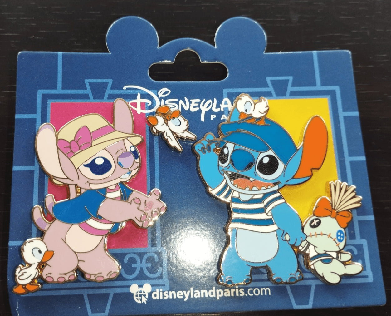 Stitch Angel Scrump Ducklings Set de Paris Disney Paris Dlp March 2025 3 Pins