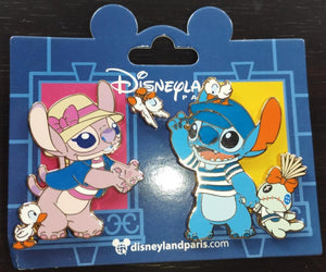 スティッチ エンジェル スクラップ ダックリング セット ディズニーランド・パリ DLP 2025年3月 3ピンセット
