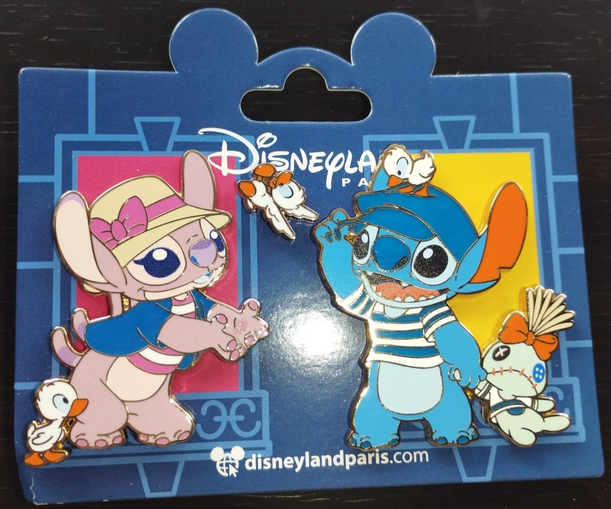 Stitch Angel Scrump Ducklings Set de Paris Disney Paris Dlp March 2025 3 Pins