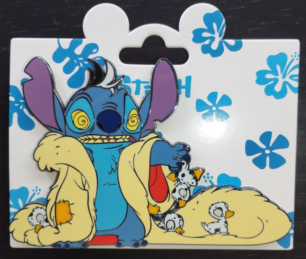 Stitch as Cruella de Vil Duck Dalmatians Disney L Paris DLP March 2025 Jumbo Pin