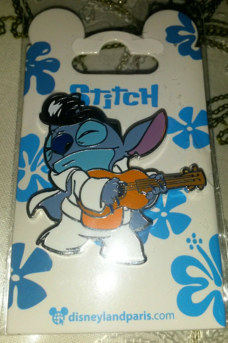 Stitch as Elvis King playing Ukulele Disney Land Paris Dlrp Dlp January 2020 Pin