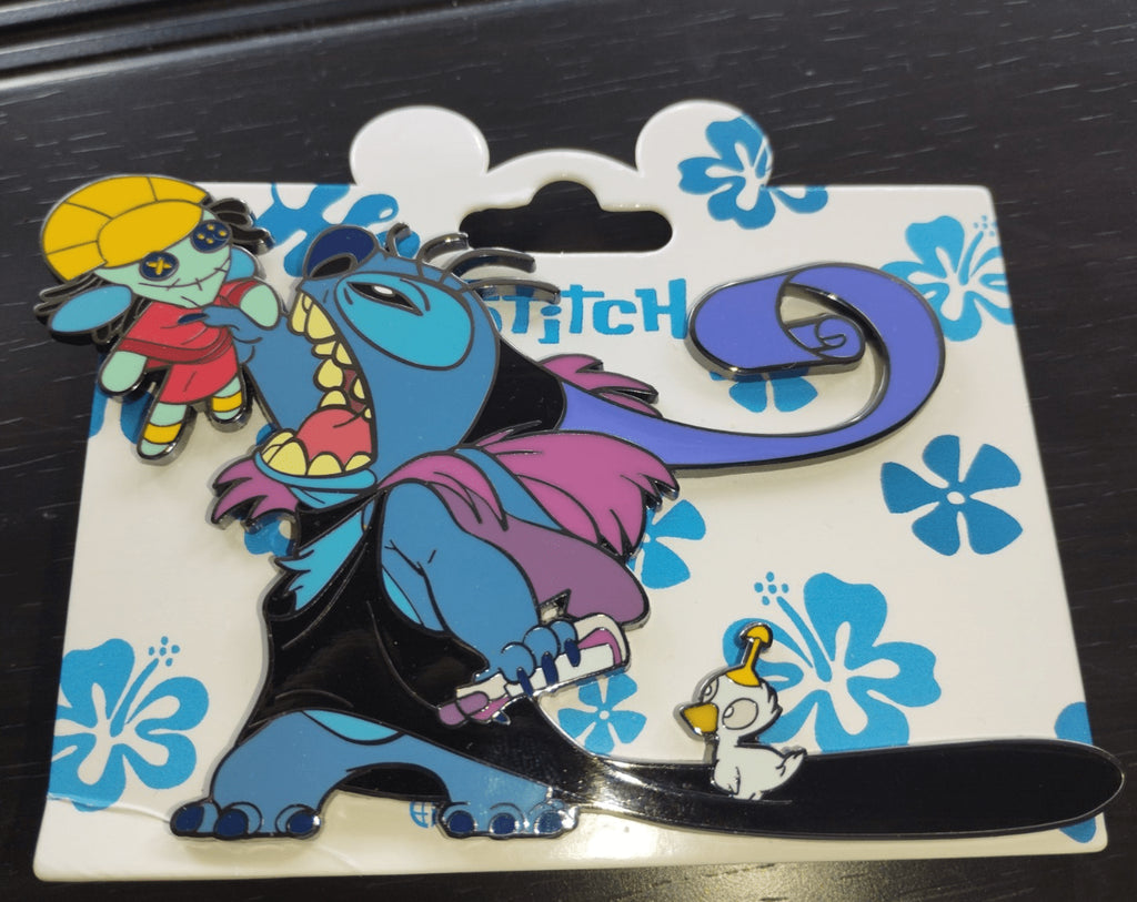 Stitch as Yzma Scrump Kuzko Duckling Kronk Disney Paris DLP March 2025 Jumbo Pin