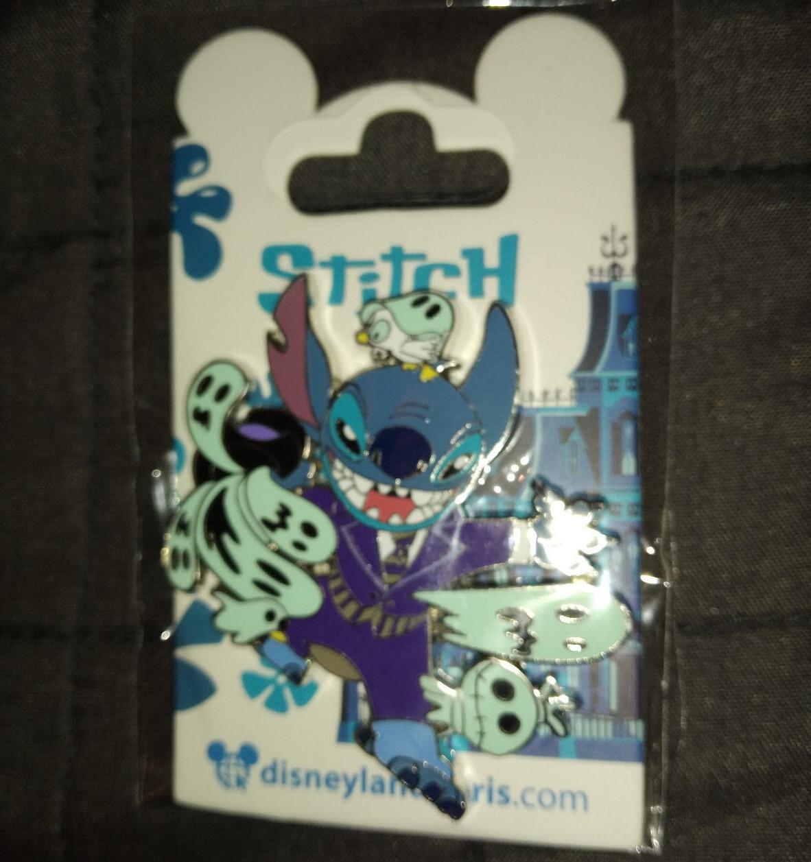 Stitch at Phantom Manor with Gosts Disney Land Paris DLP Sept 2022 Pin