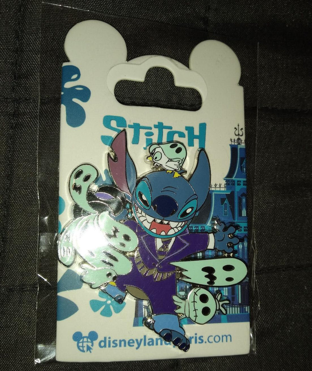 Stitch at Phantom Manor with Gosts Disney Land Paris DLP Sept 2022 Pin