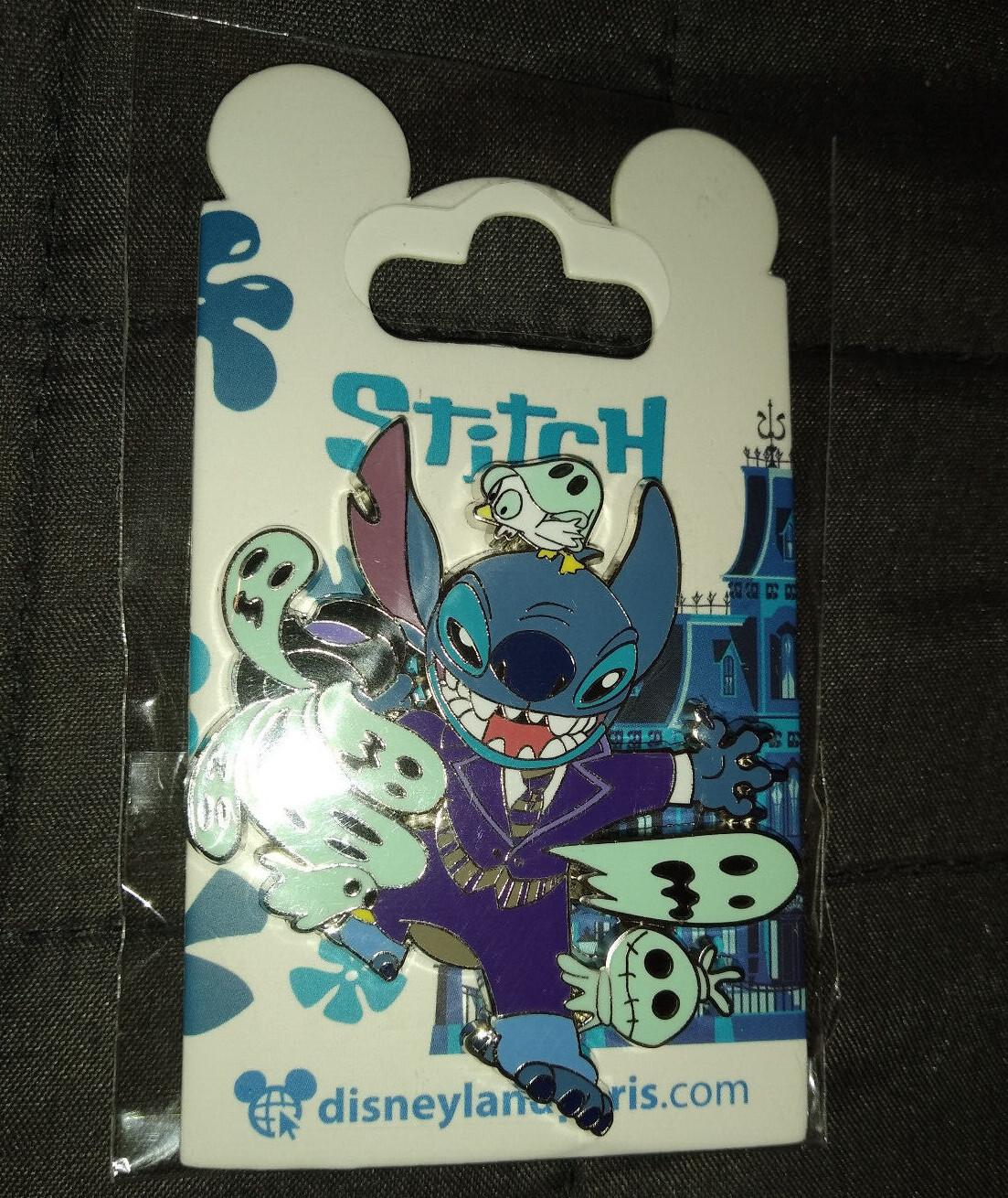 Stitch at Phantom Manor with Gosts Disney Land Paris DLP Sept 2022 Pin