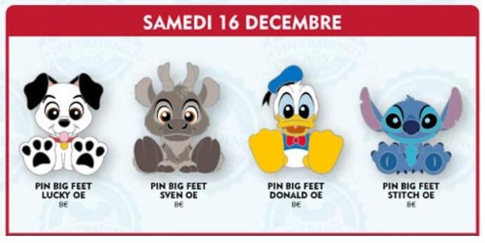 Stitch - Big Feet Series Disney Land Paris Dlrp Dlp Dec 2023 Pin