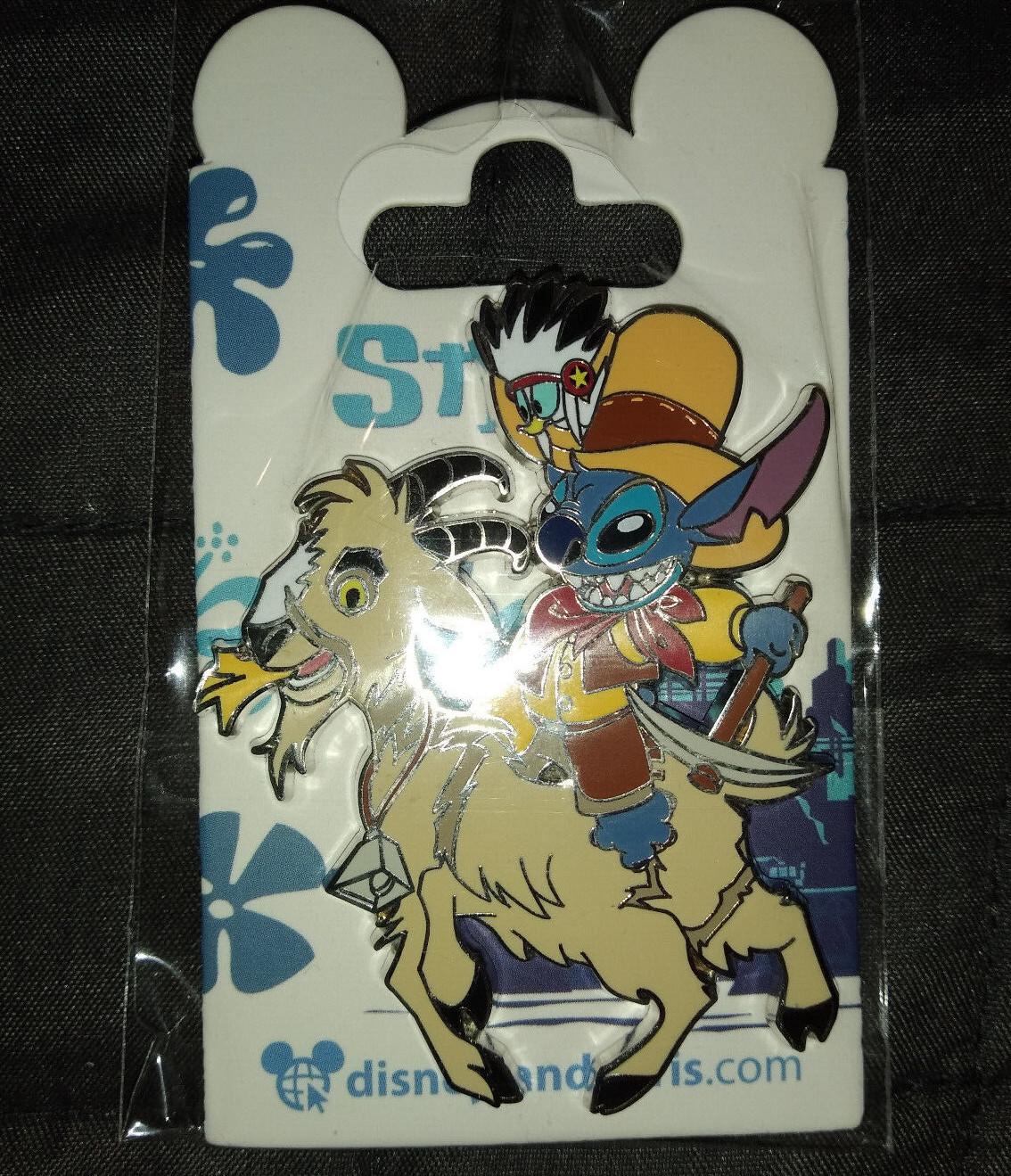 Stitch Big Thunder Moutain Riding Goat Disney Land Paris DLP Sept 2022 Pin
