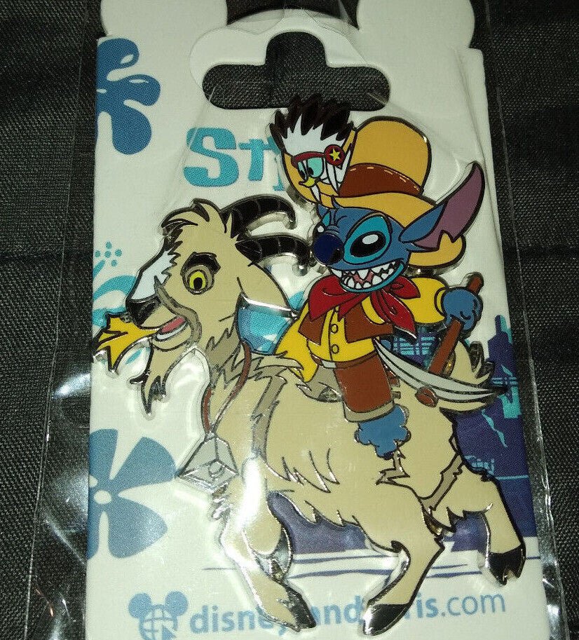 Stitch Big Thunder Moutain Riding Goat Disney Land Paris DLP Sept 2022 Pin