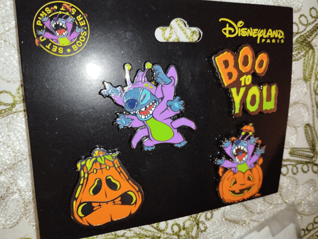 Stitch - Boo To You Booster Set - Halloween Disney Land Paris DLP Oct 2024 Pins