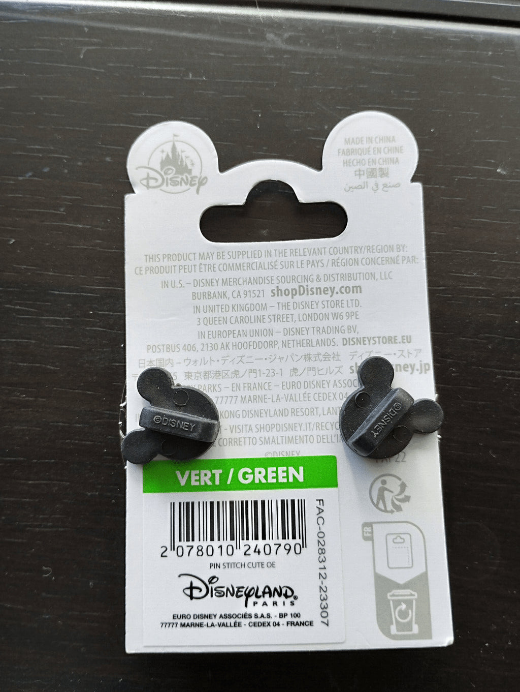 Stitch Cute but Cheeky Disney Land Paris DLP March 2024 round Pin