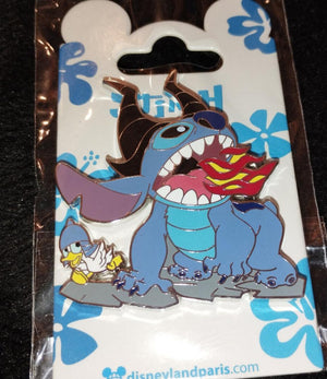 スティッチ ダックリング マレフィセント ドラゴンズレア ディズニーランドパリ DLP 2023年9月 ピン