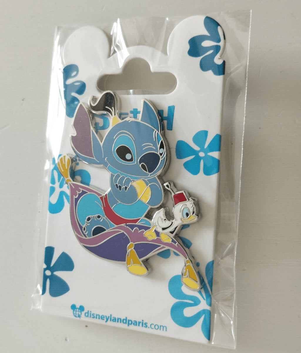 Stitch Genie Aladdin Flying Carpet Duckling Disney Land Paris DLP March 2023 Pin