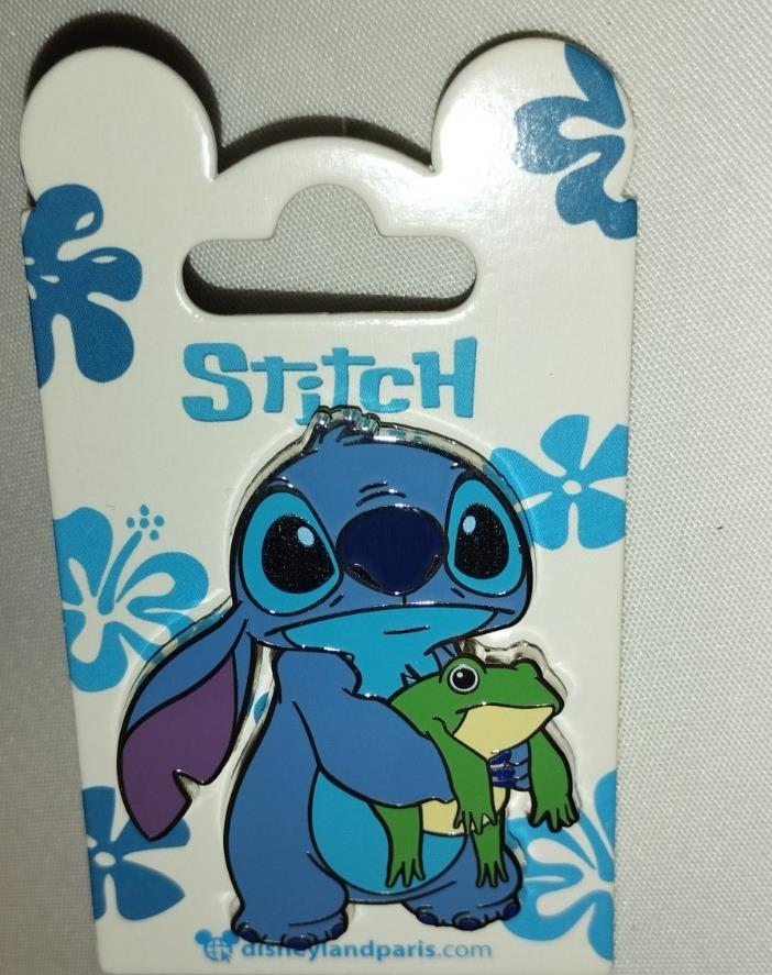 Stitch Holding Frog - Lilo and Stitch Disney Land Paris DLP 07 2024 Pin