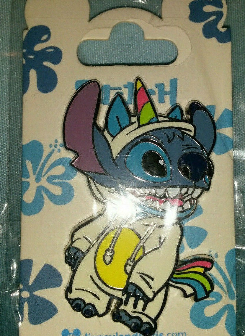 Stitch in a Unicorn Pyjama Disney Land Paris Dlrp Dlp 2021 August Pin