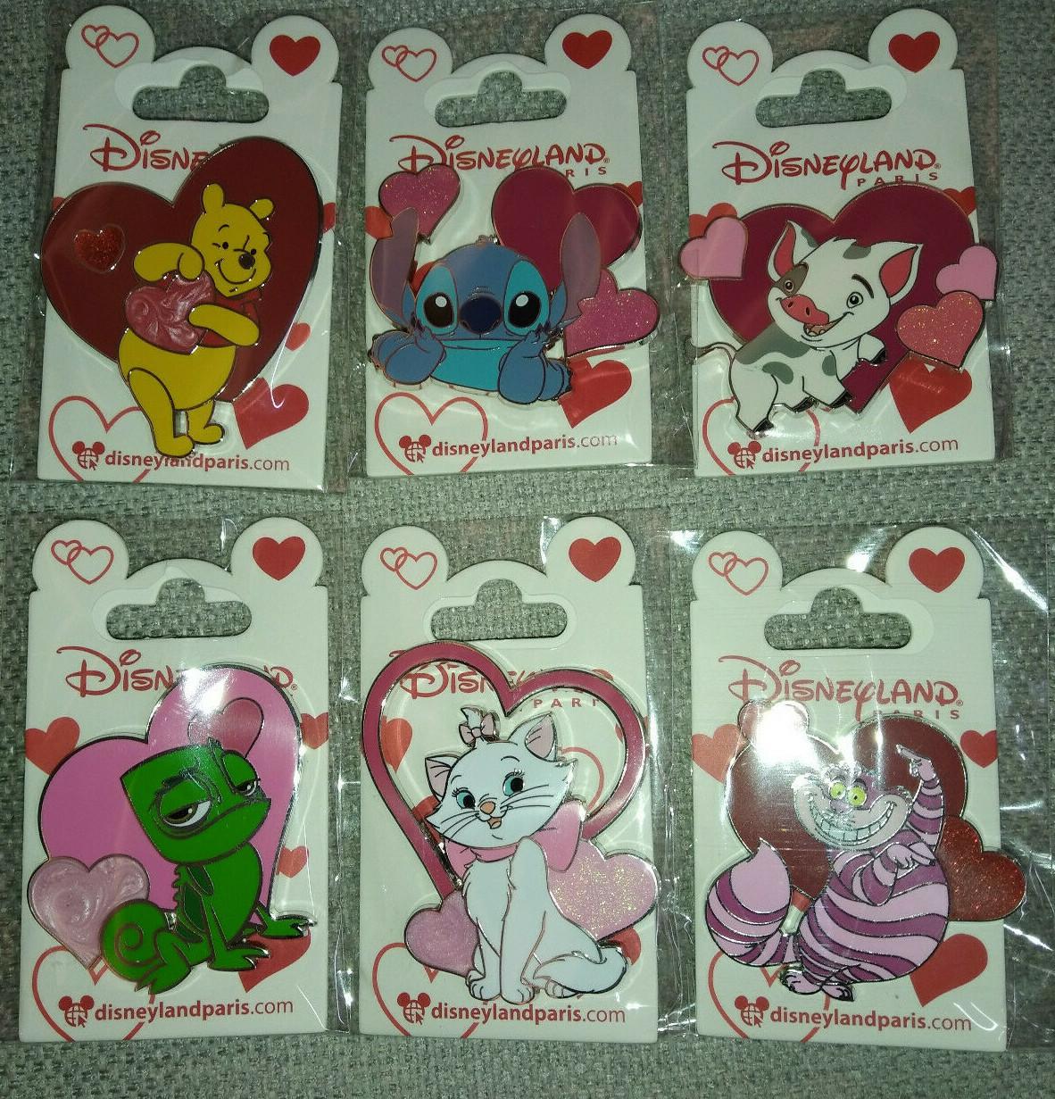 Stitch in Heart Valentine Series Disney Land Paris Dlp Dlrp 2022 Glitter Pin