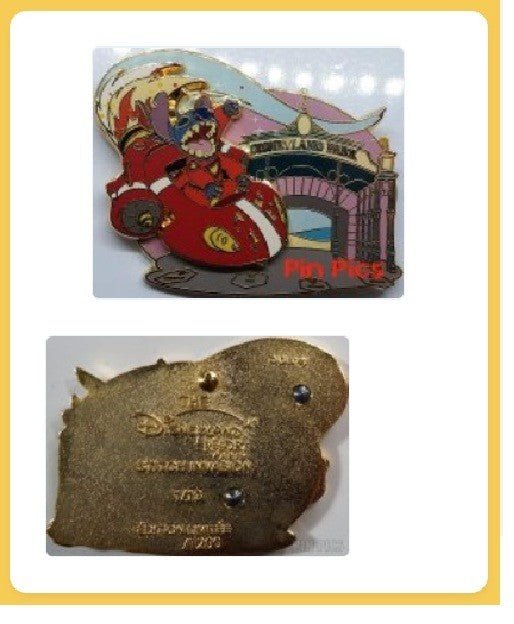 Stitch Invasion Series 1/13 Spaceship Park Entrance Disney Paris Dlrp Dlp LE Pin