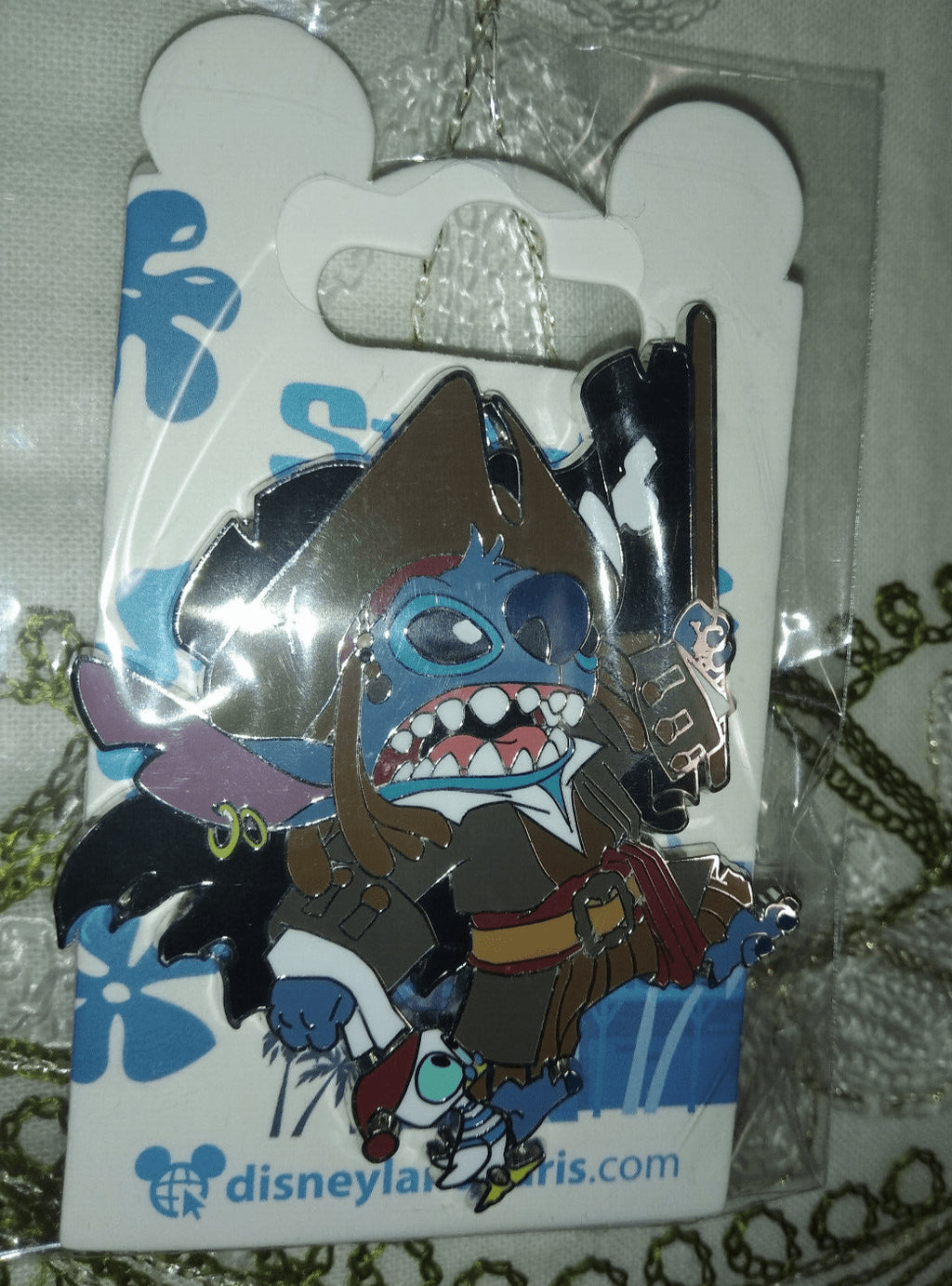 Stitch Jack Sparrow Pirate of the Carribean Disney Land Paris DLP Dlrp 2022 Pin