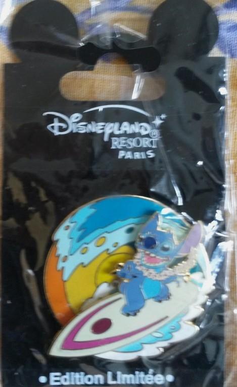 Stitch (Lilo) Hawai Surf surfing Disney Land PARIS Dlrp Dlp LE 1200 pin