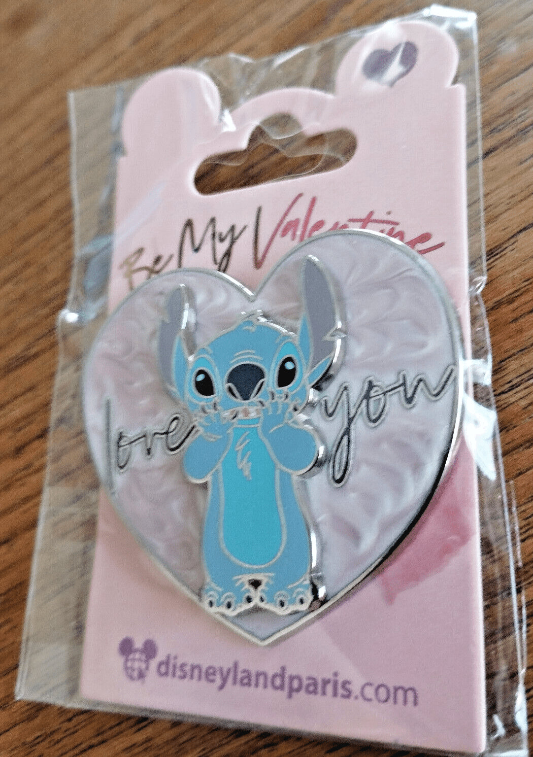 Stitch Love You in Heart Valentine Disney Land Paris Dlp Dlrp 2023 Pin