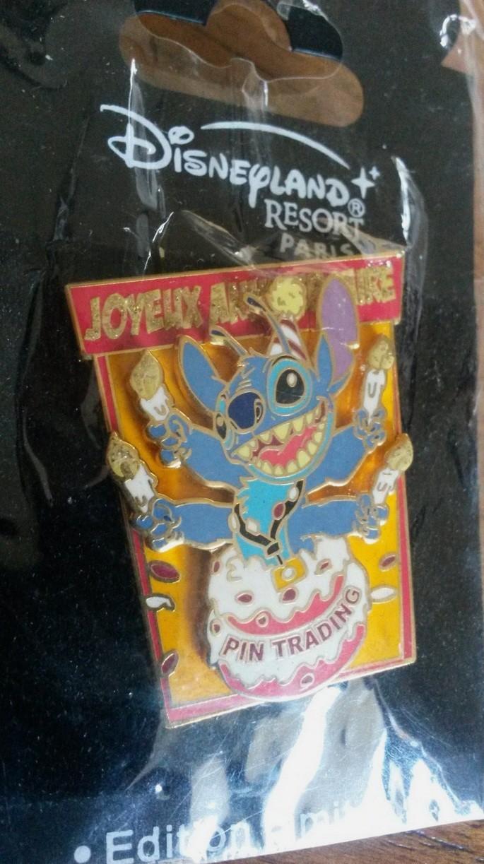 Stitch Pin Trading 4th Anniversary Disney Land Paris Dlrp Dlp LE 1200 Pin