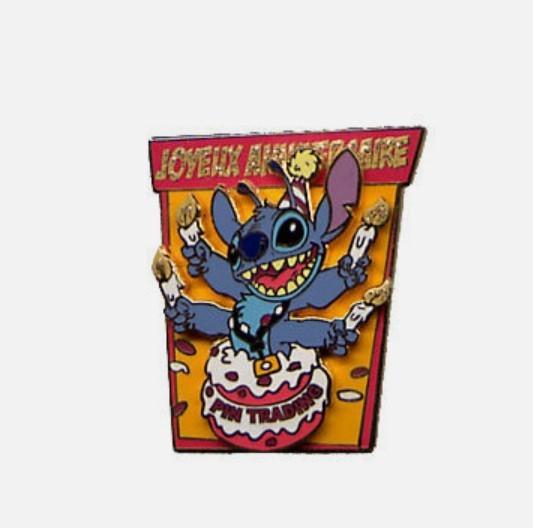 Stitch Pin Trading 4th Anniversary Disney Land Paris Dlrp Dlp LE 1200 Pin