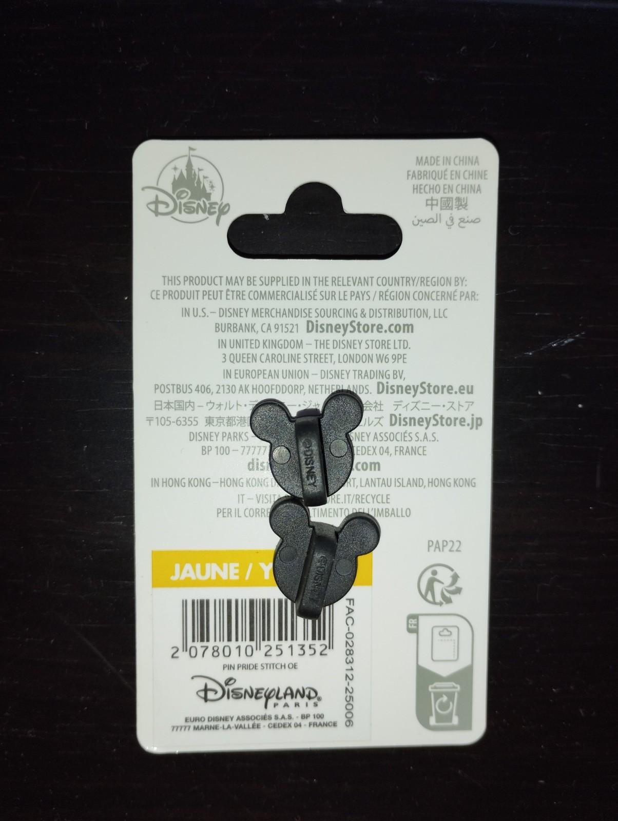 Stitch Pink Heart & Rainbow Ears June 2025 Pride Collection Disney Paris Dlp Pin
