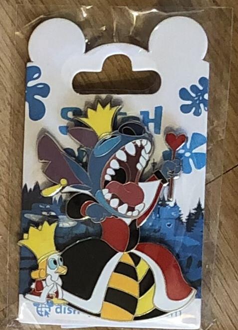 Stitch Queen of Hearts Ducling King Disney Land Paris DLP Nov 2022 Pin