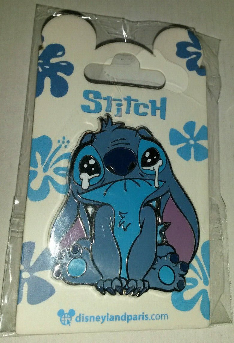 Stitch Sad Face Crying with Tears Disney Land Paris Dlrp Dlp 2021 August Pin