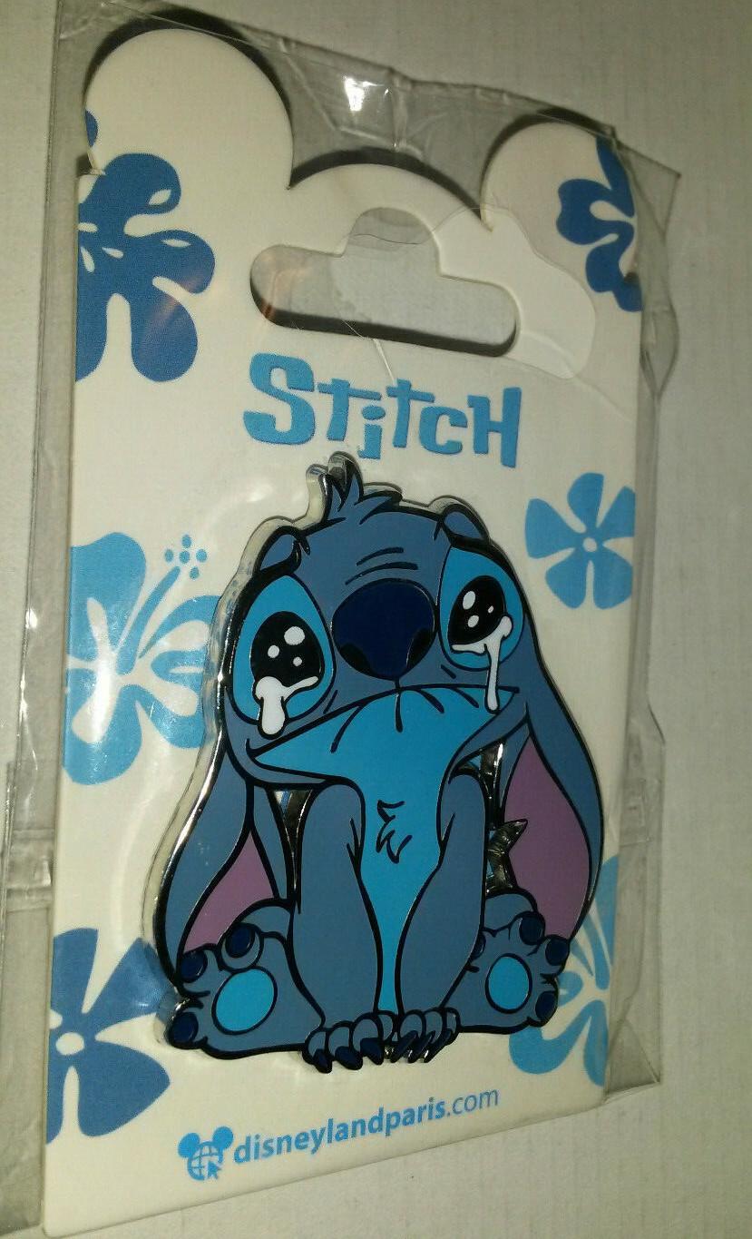 Stitch Sad Face Crying with Tears Disney Land Paris Dlrp Dlp 2021 August Pin