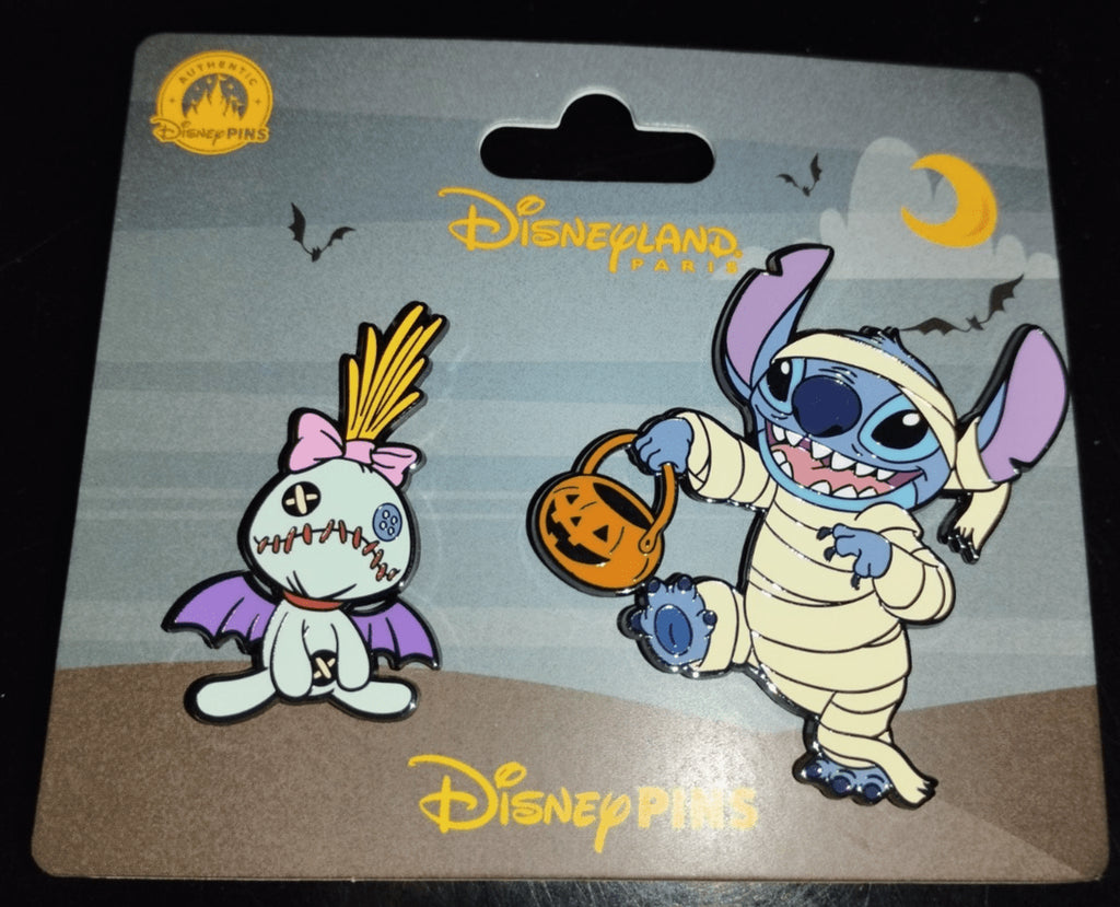Stitch Scrump Mummy Vampire Costume Halloween Disney L Paris DLP Sep 2025 2 Pins
