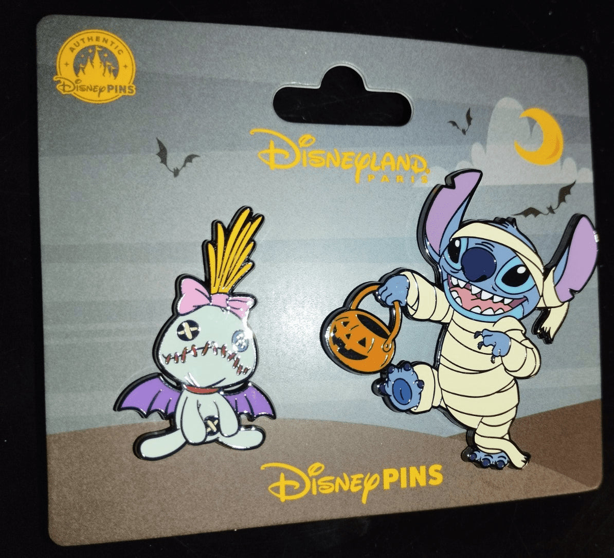 Stitch Scrump Mummy Vampire Costume Halloween Disney L Paris DLP Sep 2025 2 Pins