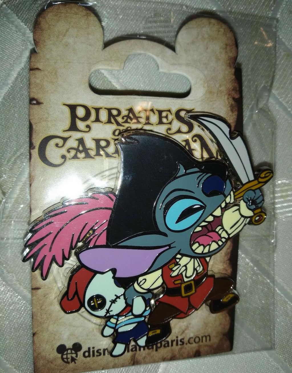 Stitch Scrump Pirates of Caribbean Series Disney L Paris Dlrp Dlp Nov 2021 pin