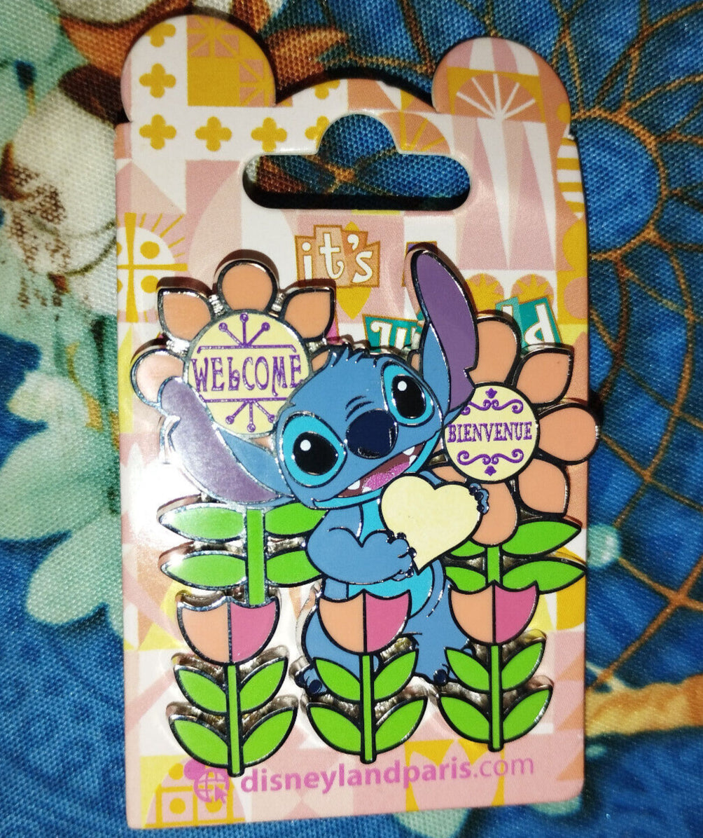 Stitch SM Small World Attraction Welcome Disney Land Paris Dlp April 2024 Pin
